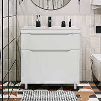 Vivon Тумба с раковиной Shelly 80 белая матовая